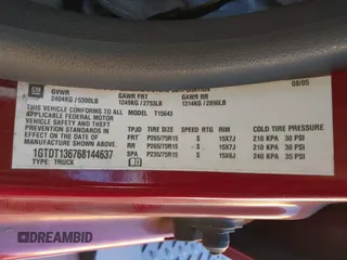 2006 GMC Canyon SLE1 z VIN 1GTDT136768144637, wystawiony jako IAAI lot #42323078 z przebiegiem 155 443 mil mil oraz . Historia ofert i sprzedaży dostępna na DreamBid. Obrazek 9.