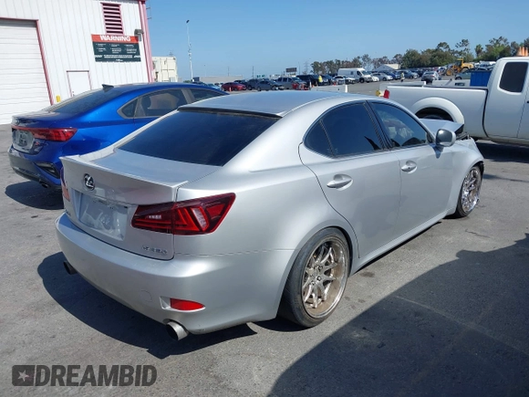 2006 Lexus IS 350 with VIN JTHBE262X65001939, listed as a IAAI auction lot 42454686 with 186,536 mi miles and . Bid and sale history available at DreamBid. Image 4.