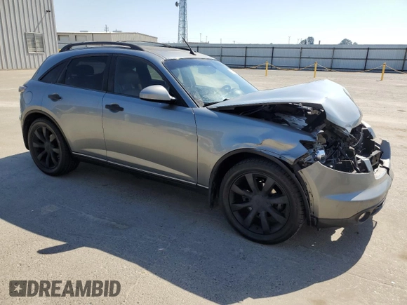2005 Infiniti FX with VIN JNRAS08W75X204901, listed as a Copart auction lot 55780965 with 260,917 mi miles and Salvage title. Bid and sale history available at DreamBid. Image 4.