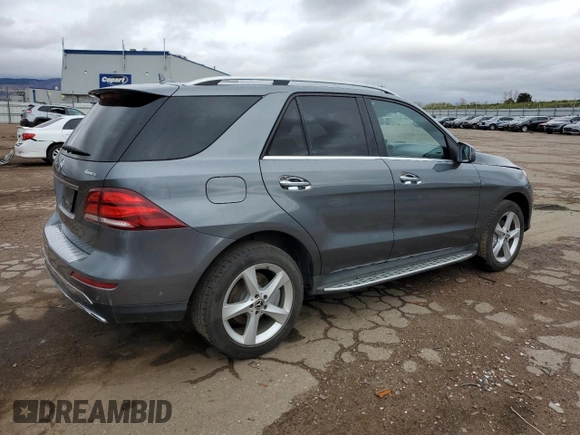 2018 Mercedes-Benz GLE 350 with VIN 4JGDA5HB8JB107428, listed as a Copart auction lot 55230145 with 110,000 mi miles and Salvage title. Bid and sale history available at DreamBid. Image 3.
