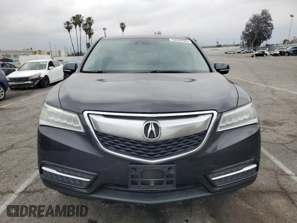 2014 Acura MDX Technology with VIN 5FRYD3H43EB020265, listed as a Copart auction lot 53580405 with 87,116 mi miles and Salvage title. Bid and sale history available at DreamBid. Image 5.