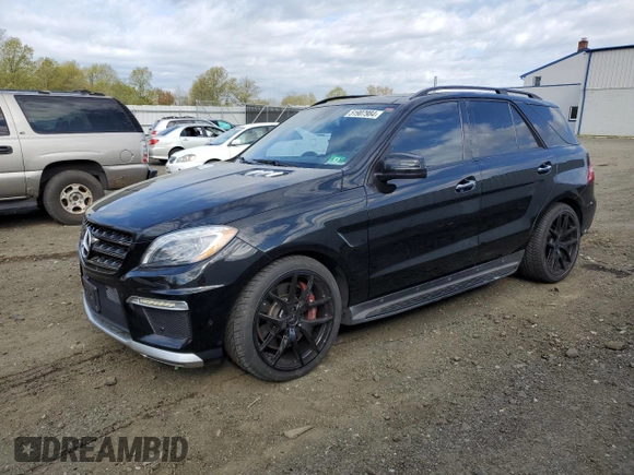 2015 Mercedes-Benz M 63 AMG with VIN 4JGDA7EB5FA549984, listed as a Copart auction lot 51907984 with 132,030 mi miles and Salvage Title. Bid and sale history available at carsss.com. Image 1.