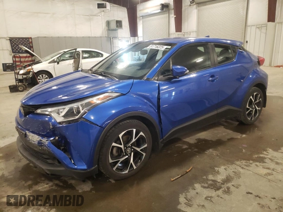 2018 Toyota C-HR XLE with VIN NMTKHMBX2JR001408, listed as a Copart auction lot 51716225 with 63,722 mi miles and Salvage Title. Bid and sale history available at DreamBid. Image 1.