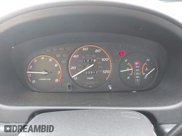 2000 Honda CR-V LX with VIN JHLRD2844YC005326, listed as a IAAI auction lot 41887207 with 203,912 mi miles. Bid and sale history available at carsss.com. Image 7.