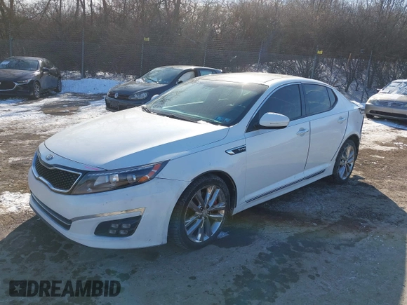 2015 Kia Optima SXL Turbo with VIN 5XXGR4A65FG428023, listed as a IAAI auction lot 41416027 with 100,372 mi miles and . Bid and sale history available at DreamBid. Image 17.
