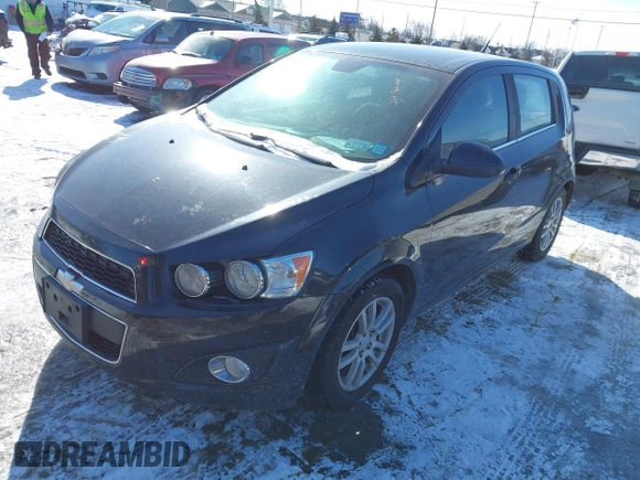 2013 Chevrolet Sonic LT with VIN 1G1JC6SG1D4250167, listed as a IAAI auction lot 41498238 with 66,750 mi miles. Bid and sale history available at carsss.com. Image 2.
