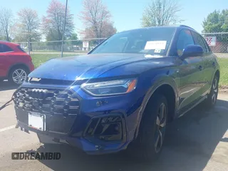 2024 Audi Q5 S line Premium Plus with VIN WA1EAAFY2R2096702, listed as a IAAI auction lot 42138912 with 10,500 mi miles and . Bid and sale history available at DreamBid. Image 19.