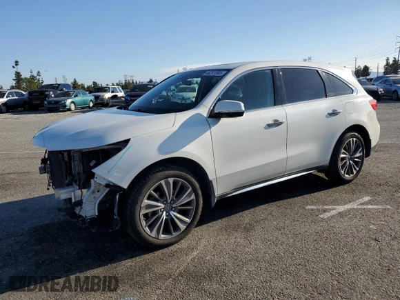2017 Acura MDX w/Technology Pkg with VIN 5FRYD3H53HB004595, listed as a Copart auction lot 46241585 with 82,898 mi miles and Salvage Title. Bid and sale history available at carsss.com. Image 1.