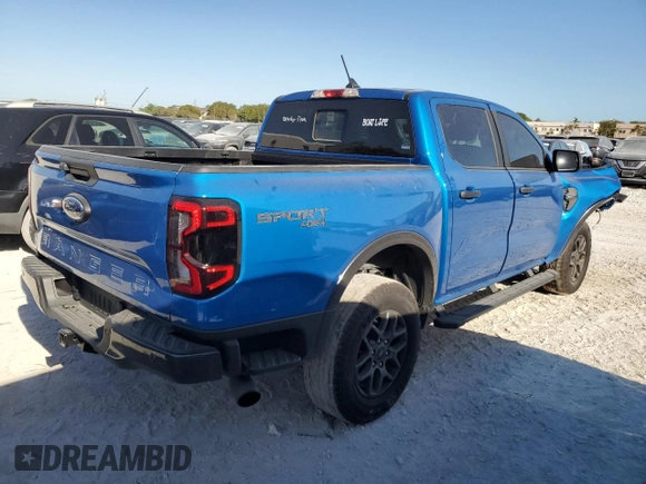 2024 Ford Ranger with VIN 1FTER4HP5RLE57161, listed as a Copart auction lot 48192335 with 5,564 mi miles and Salvage Title. Bid and sale history available at DreamBid. Image 3.
