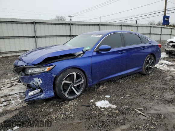 2018 Honda Accord Sedan Sport 1.5T with VIN 1HGCV1F3XJA193860, listed as a Copart auction lot 44686625 with 156,106 mi miles and Salvage Title. Bid and sale history available at carsss.com. Image 1.