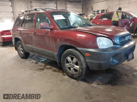 2005 Hyundai Santa Fe GLS with VIN KM8SC73EX5U935778, listed as a IAAI auction lot 41401893 with 248,365 mi miles. Bid and sale history available at carsss.com. Image 1.