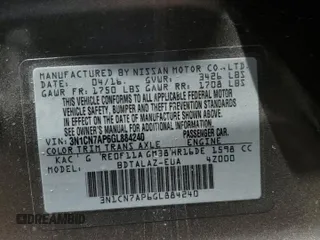 2016 Nissan Versa S z VIN 3N1CN7AP6GL884240, wystawiony jako Copart lot #63071695 z przebiegiem 48 761 mil mil oraz Czysty tytuł • Clean title. Historia ofert i sprzedaży dostępna na DreamBid. Obrazek 12.