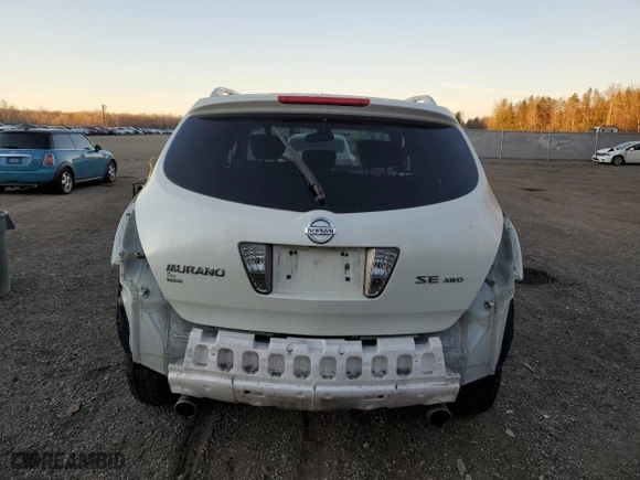 2007 Nissan Murano S with VIN JN8AZ08W77W600707, listed as a Copart auction lot 78581194 with 0 mi miles and Clean Title. Bid and sale history available at carsss.com. Image 6.