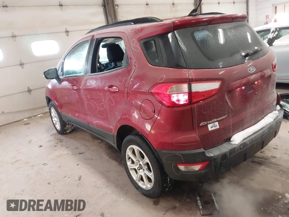 2019 Ford EcoSport SE with VIN MAJ6S3GL1KC305648, listed as a IAAI auction lot 41333376 with 80,646 mi miles and . Bid and sale history available at DreamBid. Image 3.