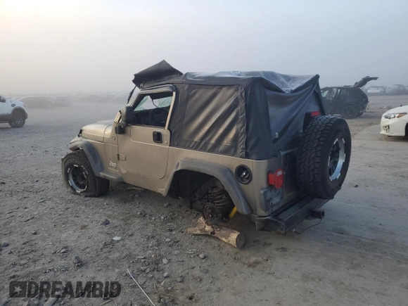 2005 Jeep Wrangler SE with VIN 1J4FA29105P344743, listed as a Copart auction lot 75524944 with 108,824 mi miles and Salvage Title. Bid and sale history available at carsss.com. Image 2.