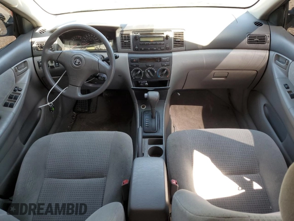 2005 Toyota Corolla CE with VIN 2T1BR32E45C346087, listed as a Copart auction lot 55468275 with 56,442 mi miles and Salvage Title. Bid and sale history available at DreamBid. Image 8.
