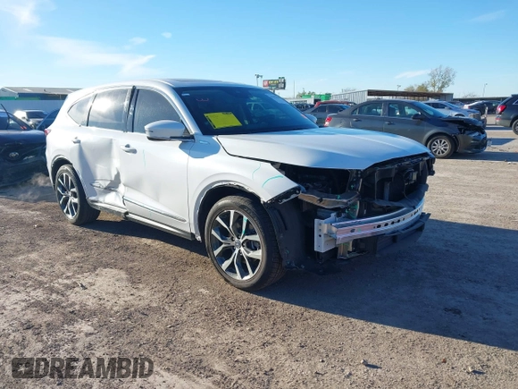 2022 Acura MDX w/Technology Package with VIN 5J8YD9H45NL009674, listed as a IAAI auction lot 41251825 with 38,635 mi miles. Bid and sale history available at carsss.com. Image 6.