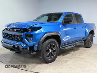 2023 GMC Canyon 2WD Elevation with VIN 1GTP5BEK7P1131310, listed as a Copart auction lot 46897725 with 1 mi miles and Salvage Title. Bid and sale history available at carsss.com. Image 2.