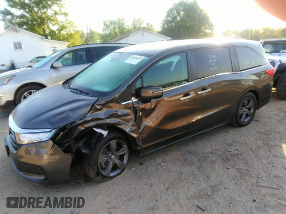 2022 Honda Odyssey EX with VIN 5FNRL6H59NB019950, listed as a IAAI auction lot 42070655 with 24,863 mi miles and . Bid and sale history available at DreamBid. Image 17.