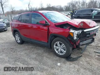 2024 GMC Terrain SLE with VIN 3GKALMEG5RL379171, listed as a IAAI auction lot 41737120 with 6,072 mi miles. Bid and sale history available at carsss.com. Image 1.