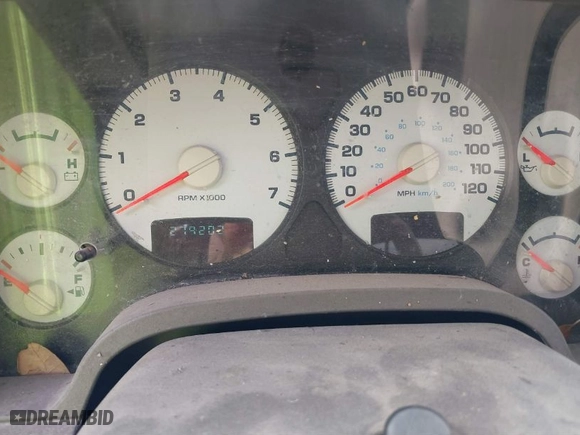 2005 Dodge Ram 1500 SLT with VIN 1D7HA18D35S123502, listed as a IAAI auction lot 41896255 with 279,202 mi miles. Bid and sale history available at carsss.com. Image 7.