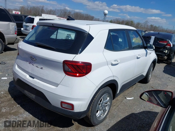2021 Hyundai Venue SE with VIN KMHRB8A36MU095473, listed as a IAAI auction lot 41860886 with 189,585 mi miles and . Bid and sale history available at DreamBid. Image 4.