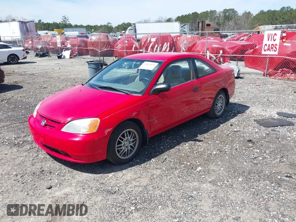 2001 Honda Civic LX with VIN 1HGEM21581L003343, listed as a IAAI auction lot 41843830 with 242,441 mi miles. Bid and sale history available at carsss.com. Image 16.