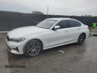 2021 BMW 3 Series 330i xDrive with VIN 3MW5R7J09M8B74497, listed as a Copart auction lot 46536545 with 39,290 mi miles and Salvage Title. Bid and sale history available at carsss.com. Image 1.
