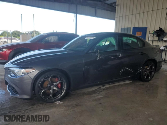 2019 Alfa Romeo Giulia Ti Sport with VIN ZARFANBN2K7622452, listed as a Copart auction lot 81540384 with 58,193 mi miles and Non Repairable. Bid and sale history available at carsss.com. Image 1.