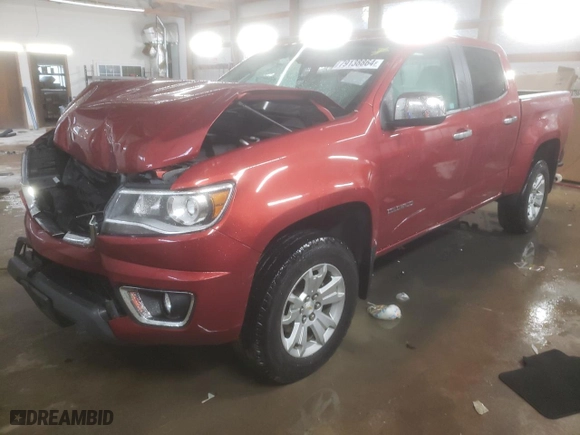 2015 Chevrolet Colorado 4WD LT with VIN 1GCGTBE39F1185334, listed as a Copart auction lot 79138864 with 61,375 mi miles and Salvage Title. Bid and sale history available at carsss.com. Image 1.