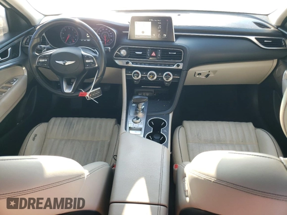 2019 Genesis G70 Advanced z VIN KMTG34LA2KU030129, wystawiony jako Copart lot #55584135 z przebiegiem 123 718 mil mil oraz Szkoda całkowita • Salvage title. Historia ofert i sprzedaży dostępna na DreamBid. Obrazek 8.