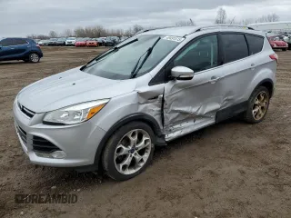 2014 Ford Escape Titanium with VIN 1FMCU9J97EUB71231, listed as a Copart auction lot 49491515 with 119,881 mi miles and Non Repairable. Bid and sale history available at carsss.com. Image 1.