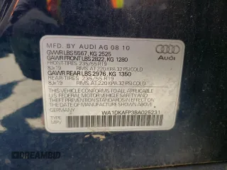 2011 Audi Q5 Premium Plus z VIN WA1DKAFP3BA025231, wystawiony jako Copart lot #60541885 z przebiegiem 166 986 mil mil oraz Czysty tytuł • Clean title. Historia ofert i sprzedaży dostępna na DreamBid. Obrazek 13.