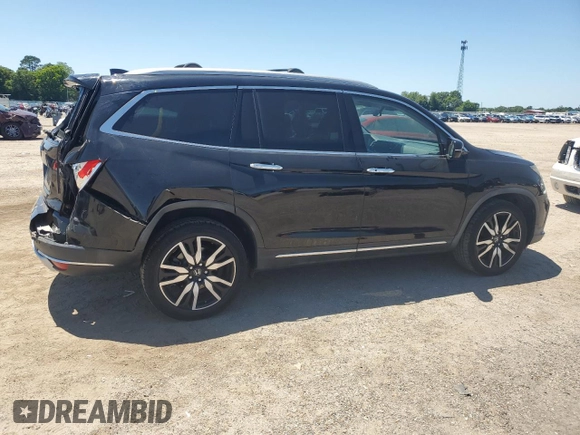 2019 Honda Pilot Elite with VIN 5FNYF6H07KB071046, listed as a Copart auction lot 57673515 with 62,835 mi miles and Salvage title. Bid and sale history available at DreamBid. Image 3.