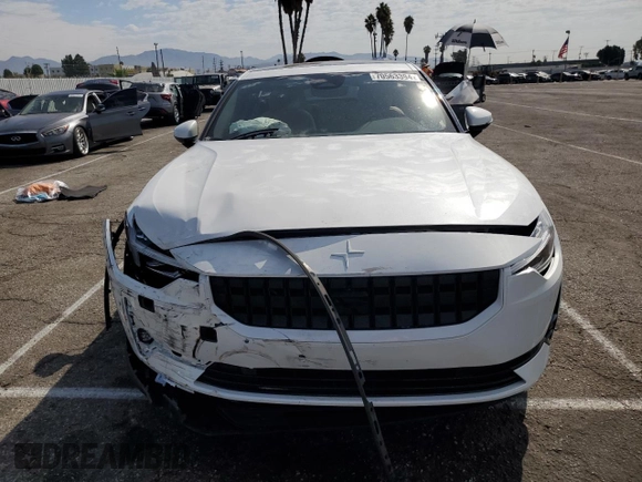 2021 Polestar 2 Launch Edition with VIN LPSED3KA9ML027163, listed as a Copart auction lot 70563394 with 0 mi miles and Salvage Title. Bid and sale history available at carsss.com. Image 5.