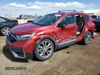 2022 Honda CR-V Touring with VIN 2HKRW2H90NH641518, listed as a Copart auction lot 47881555 with 32,371 mi miles and Salvage Title. Bid and sale history available at carsss.com. Image 1.