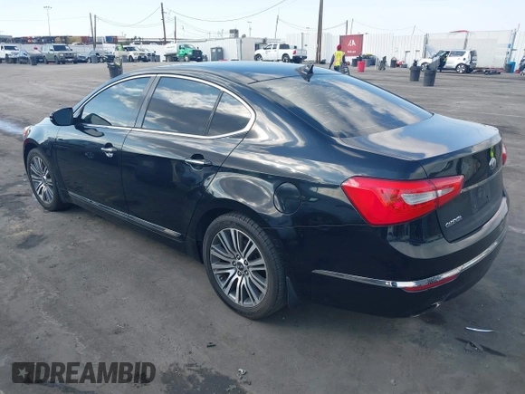 2014 Kia Cadenza Premium with VIN KNALN4D71E5130633, listed as a IAAI auction lot 41467874 with 105,278 mi miles. Bid and sale history available at carsss.com. Image 3.