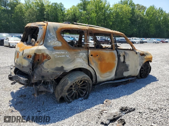2016 Infiniti QX80 with VIN JN8AZ2NF9G9612663, listed as a Copart auction lot 60223394 with 0 mi miles and Non Repairable. Bid and sale history available at carsss.com. Image 3.