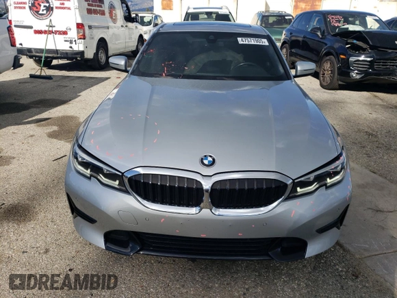 2020 BMW 3 Series 330i z VIN WBA5R1C0XLFH40900, wystawiony jako Copart lot #47571905 z przebiegiem 54 888 mil mil oraz Szkoda całkowita • Salvage title. Historia ofert i sprzedaży dostępna na DreamBid. Obrazek 5.