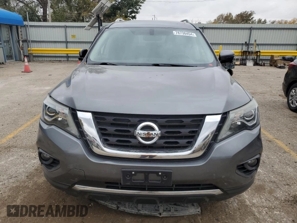2018 Nissan Pathfinder SL with VIN 5N1DR2MN7JC648231, listed as a Copart auction lot 78738454 with 90,242 mi miles and Salvage Title. Bid and sale history available at carsss.com. Image 5.