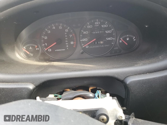 1998 Acura Integra LS with VIN JH4DB7655WS006377, listed as a Copart auction lot 42187355 with 165,638 mi miles and Salvage title. Bid and sale history available at DreamBid. Image 9.