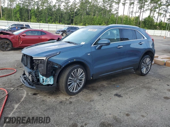 2025 Cadillac XT4 FWD Premium Luxury with VIN 1GYFZCR47SF150673, listed as a Copart auction lot 56108895 with 2,167 mi miles and Salvage title. Bid and sale history available at DreamBid. Image 1.