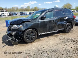 2018 Nissan Pathfinder SV with VIN 5N1DR2MMXJC646447, listed as a Copart auction lot 51288134 with 115,577 mi miles and Salvage Title. Bid and sale history available at carsss.com. Image 1.