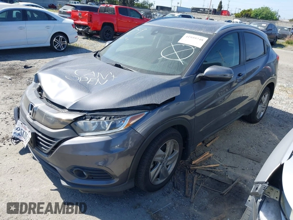 2019 Honda HR-V EX with VIN 3CZRU5H57KM726974, listed as a IAAI auction lot 41959748 with 62,065 mi miles. Bid and sale history available at carsss.com. Image 2.