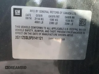 2015 Chevrolet Impala LS with VIN 2G11Z5SL5F9141121, listed as a Copart auction lot 52216495 with 205,317 mi miles and Salvage Title. Bid and sale history available at DreamBid. Image 12.