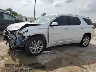 2018 Chevrolet Traverse High Country with VIN 1GNEVKKW2JJ194313, listed as a Copart auction lot 57069795 with Not provided miles and Salvage title. Bid and sale history available at DreamBid. Image 1.