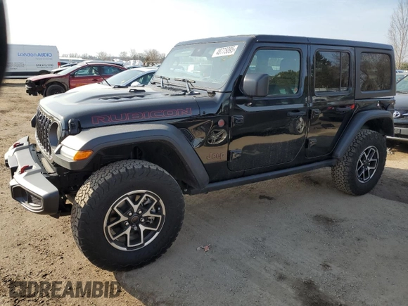 2024 Jeep Wrangler Rubicon с VIN 1C4PJXFG2RW275534, выставлен на аукционе Copart как лот 48775095 с пробегом 705 миль миль и Списание • Salvage title. История ставок и продаж доступна на DreamBid. Изображение 1.