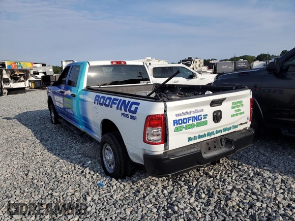 2024 Ram 2500 Tradesman with VIN 3C6UR5HJ7RG142671, listed as a Copart auction lot 57642205 with 89,461 mi miles and Non repairable. Bid and sale history available at DreamBid. Image 3.