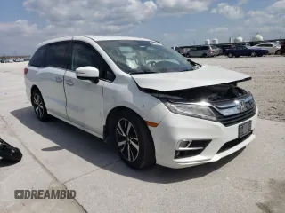 2020 Honda Odyssey Elite with VIN 5FNRL6H95LB012171, listed as a Copart auction lot 48786695 with 133,604 mi miles and Salvage Title. Bid and sale history available at DreamBid. Image 4.