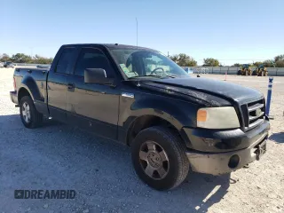2007 Ford F-150 STX with VIN 1FTRX02W87KD25742, listed as a Copart auction lot 81679384 with 197,582 mi miles and Salvage Title. Bid and sale history available at carsss.com. Image 4.
